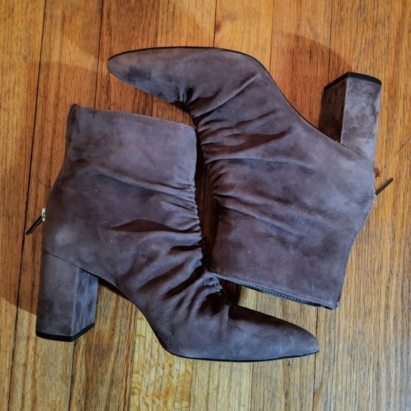 Suede Booties - Picture 1 of 7
